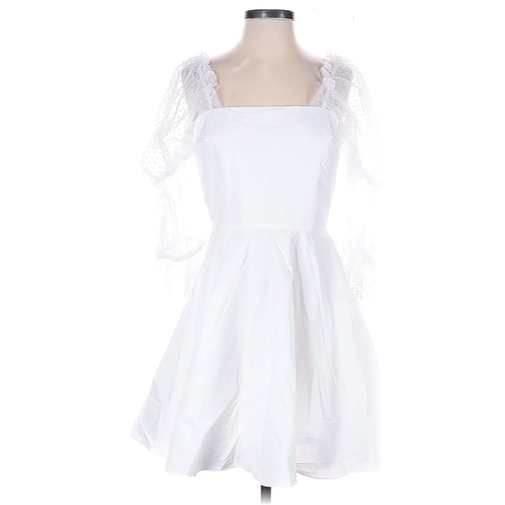 Amanda Uprichard Lalita Organza Puff-Sleeve Mini Dress - Picture 8 of 10